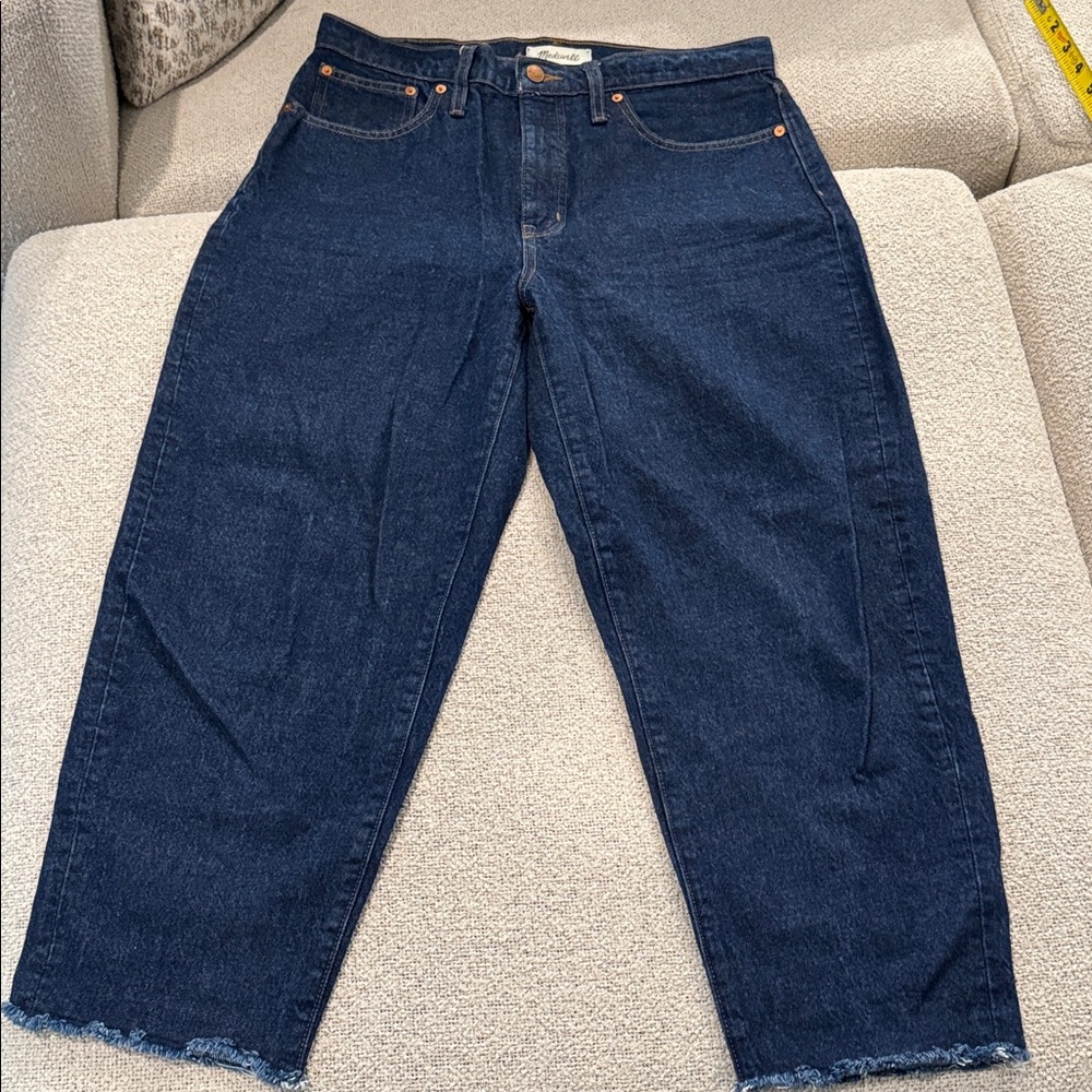 Madewell Indigo balloon/barrel Denim Jeans